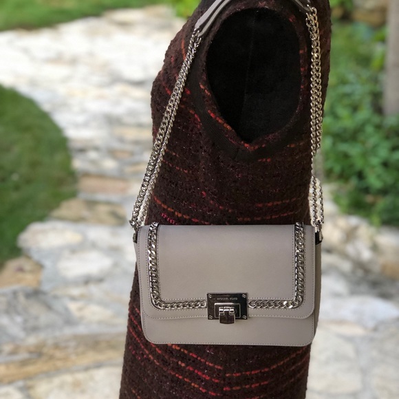 NWT Michael Kors Tina md flap chain crossbody bag - Picture 7 of 8